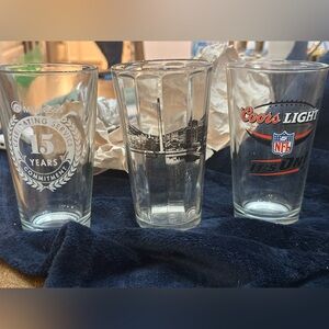 Coors NFL Pint Glass Set - Clear